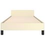 Voir la diapositive 5 : VIDAXL Cadre de lit avec tete de lit sans matelas creme 90x200 cm