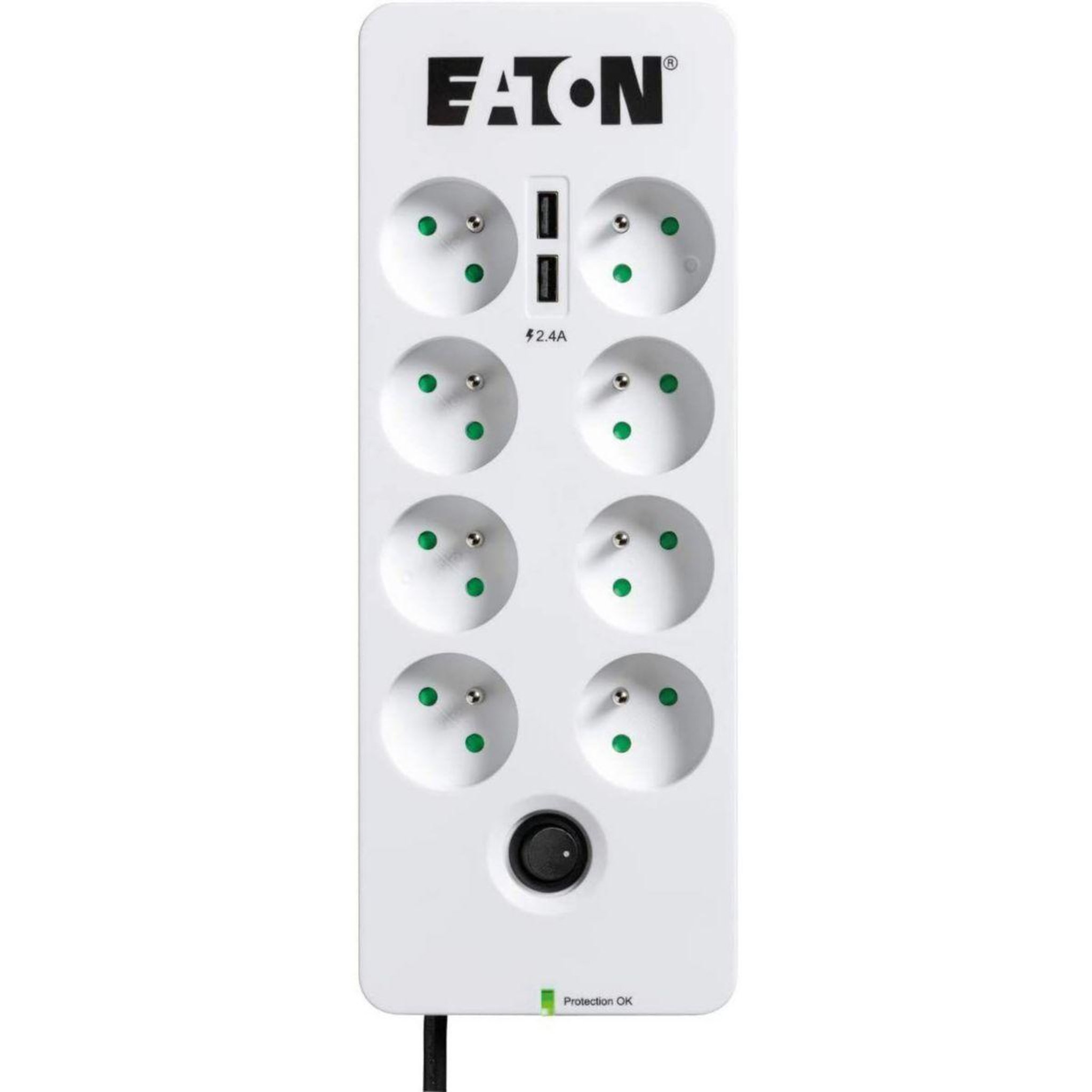 Eaton Parafoudre 8 prises parafoudres + 2 usb