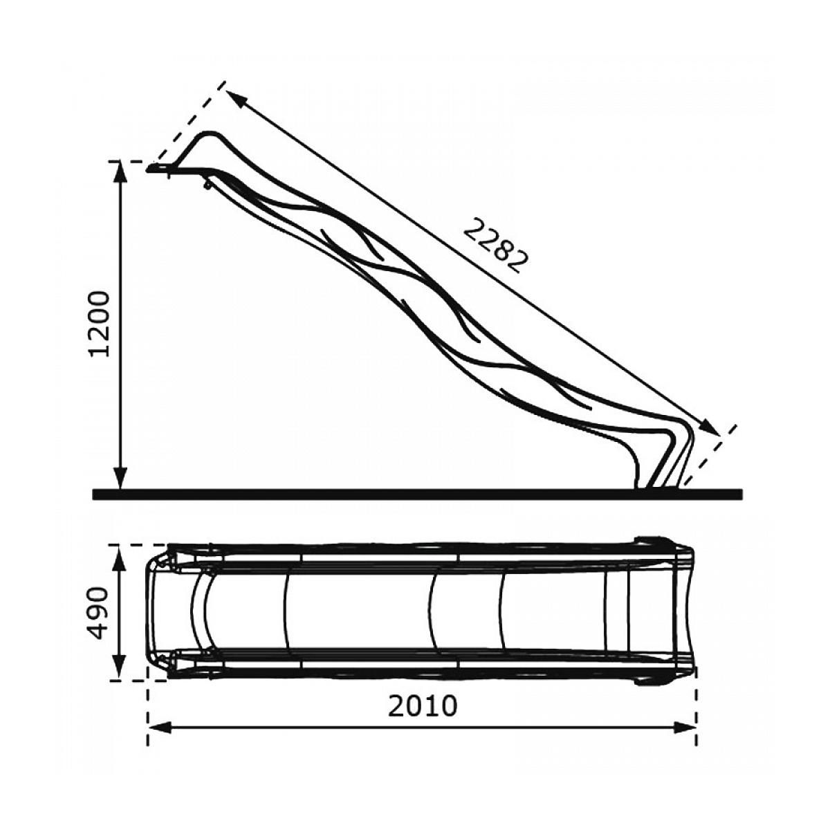 Axi House AXI Toboggan SKY230 Bleu 228 cm