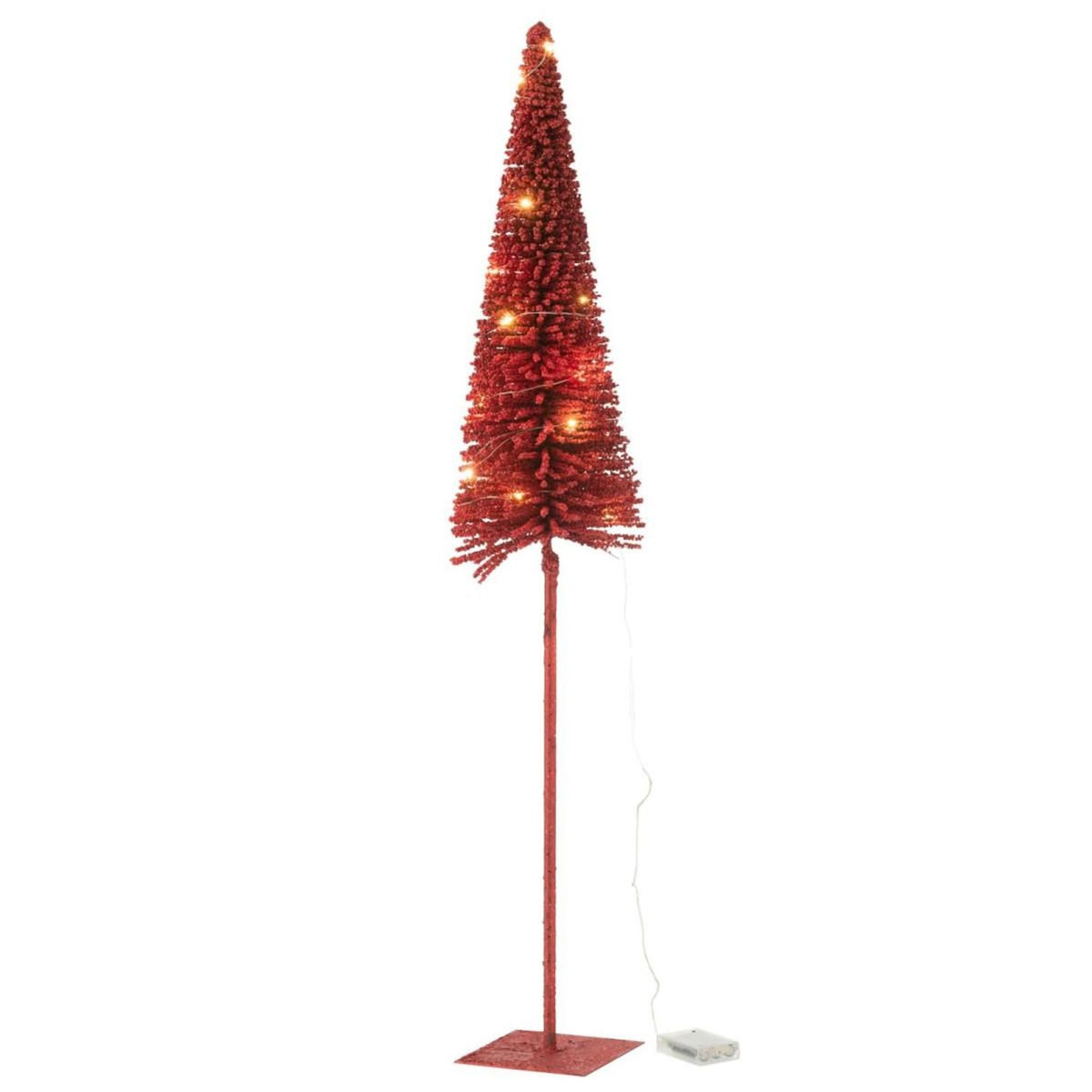 Paris Prix Statuette Déco à LED   Sapin  98cm Rouge