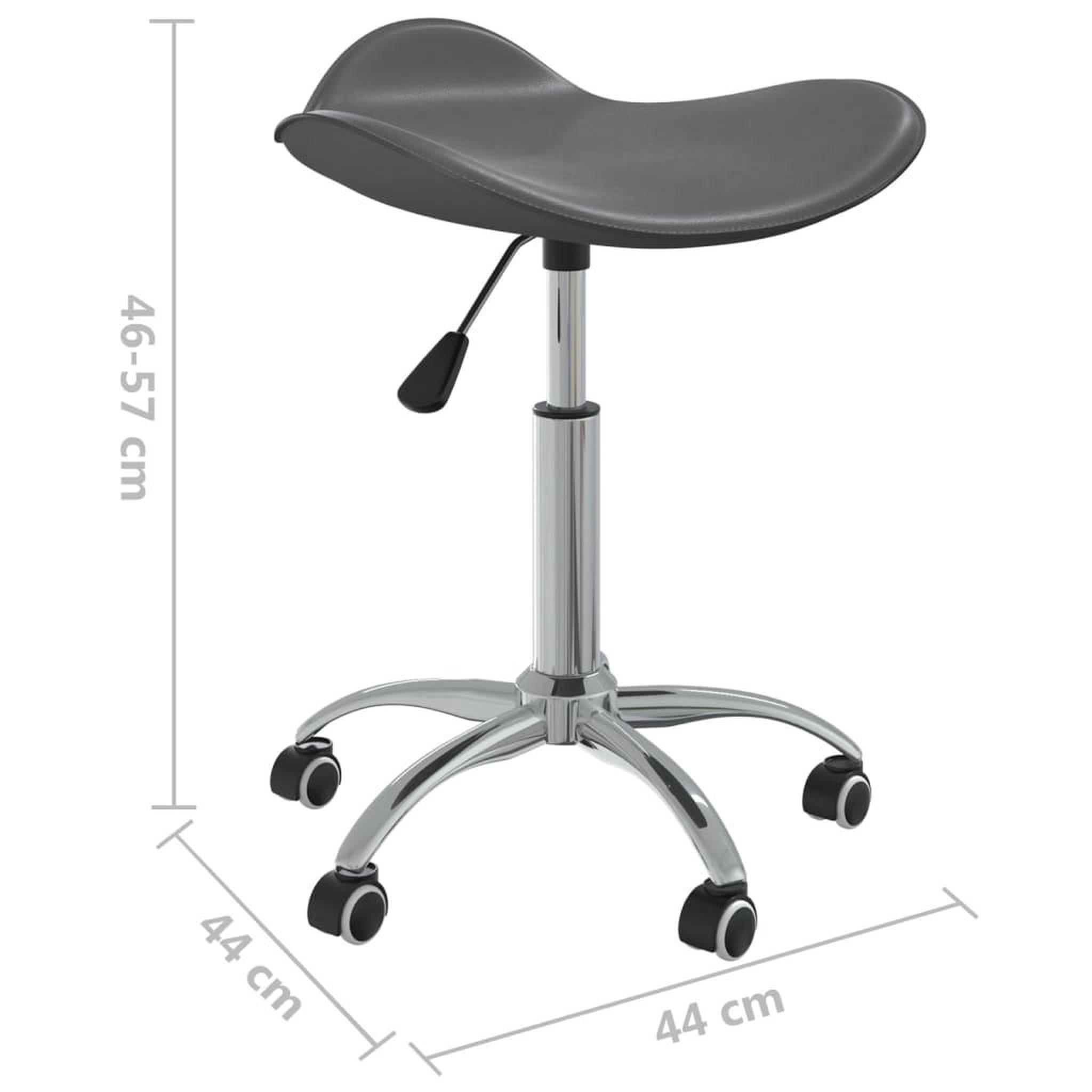 Voir la diapositive 6 : VIDAXL Chaise de bureau Gris Similicuir