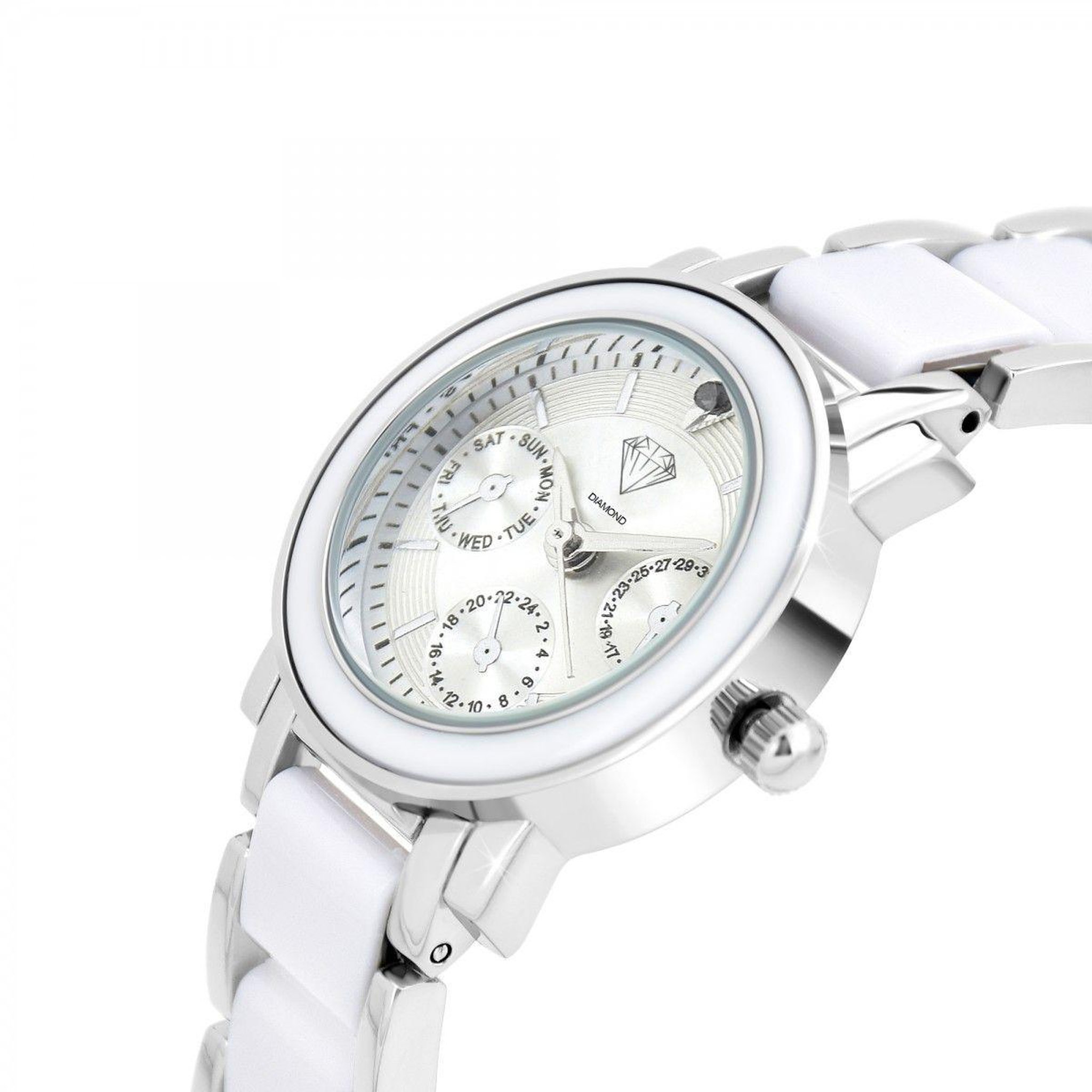 Voir la diapositive 3 : SC CRYSTAL Montre Lila SC Crystal ornée d'un véritable diamant noir