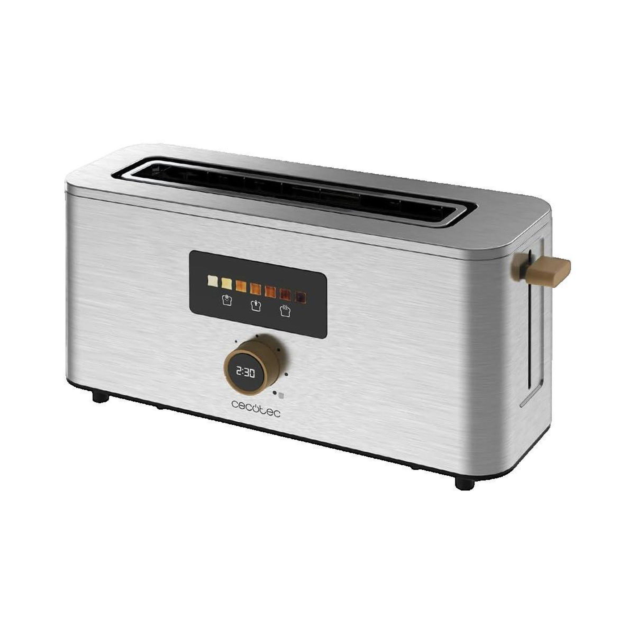 Voir la diapositive 3 : CECOTEC Grille-pain Cecotec Touch&Toast Extra Acier inoxydable