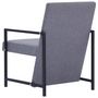 Voir la diapositive 5 : VIDAXL Fauteuil gris clair tissu