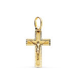 L'ATELIER D'AZUR Pendentif  - Médaille Christ sur la Croix Or 18 Carats 750 Jaune - Chaines Offertes