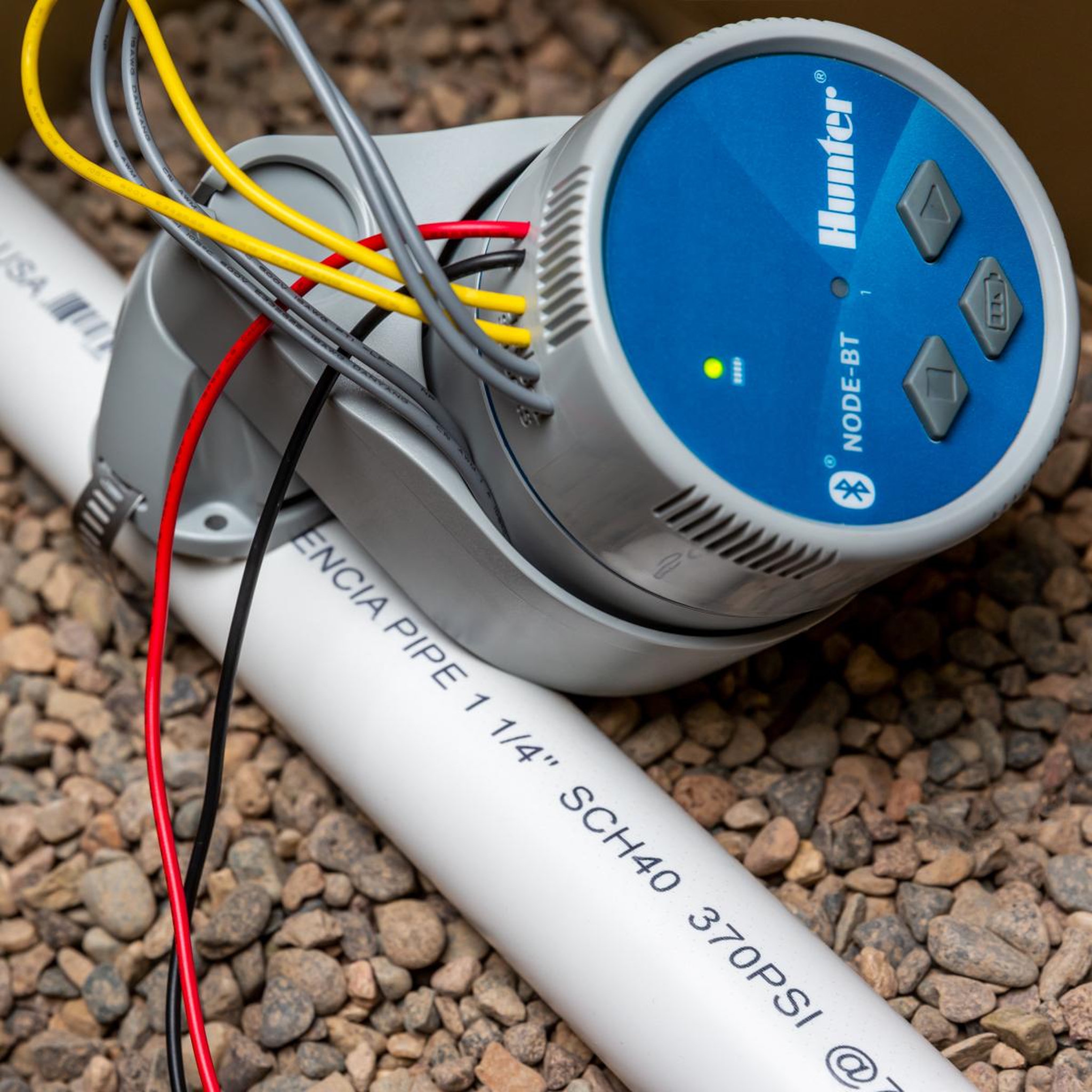 Voir la diapositive 2 : Hunter Programmateur bluetooth à piles, une seule station - node-bt-100-ls