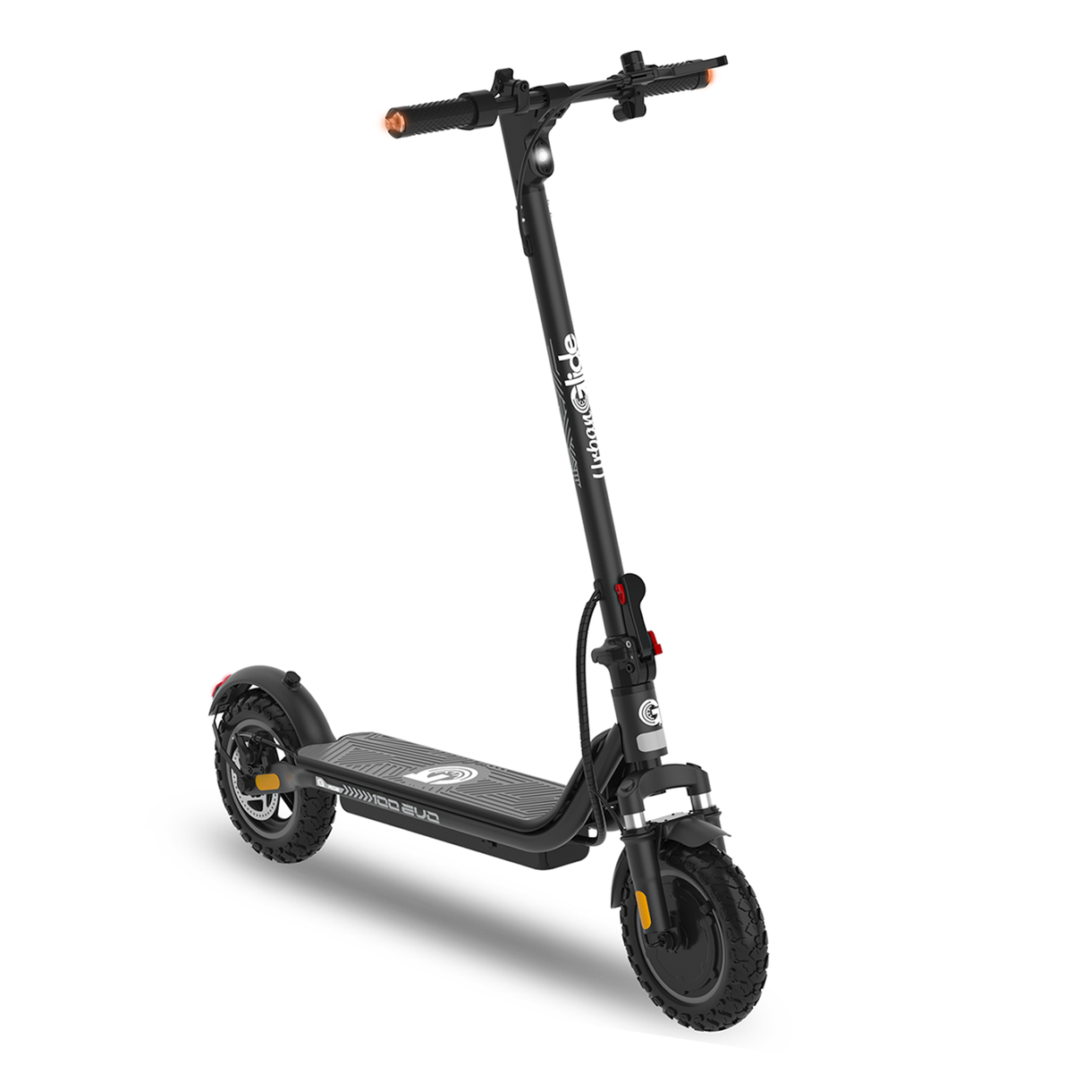 URBANGLIDE Trottinette Électrique Adulte  UrbanGlide 100 EVO –  Moteur 500W -  Autonomie Jusqu'a 25 km - Pneu Cross 10  Gonflable - Batterie 25.2V/10,4Ah - Poids 16Kg