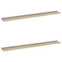 Voir la diapositive 2 : VIDAXL Etageres murales 2 pcs blanc et chene sonoma 100x9x3 cm