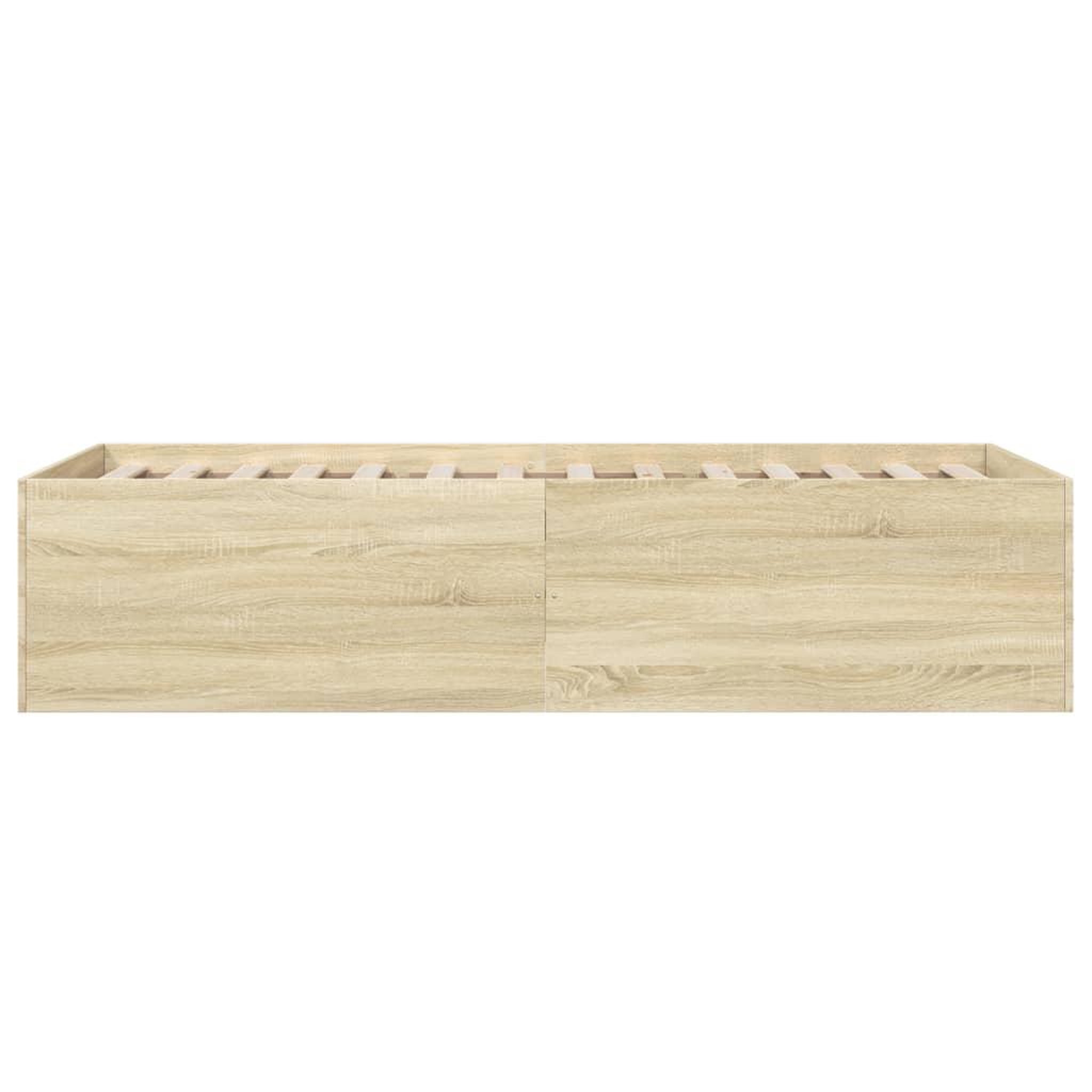 Voir la diapositive 5 : VIDAXL Cadre de lit sans matelas chene sonoma 75x190 cm