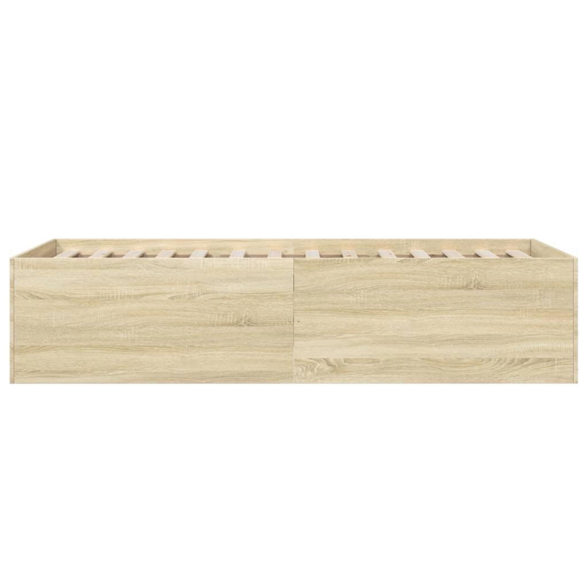 VIDAXL Cadre de lit sans matelas chene sonoma 75x190 cm