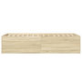 Voir la diapositive 5 : VIDAXL Cadre de lit sans matelas chene sonoma 75x190 cm