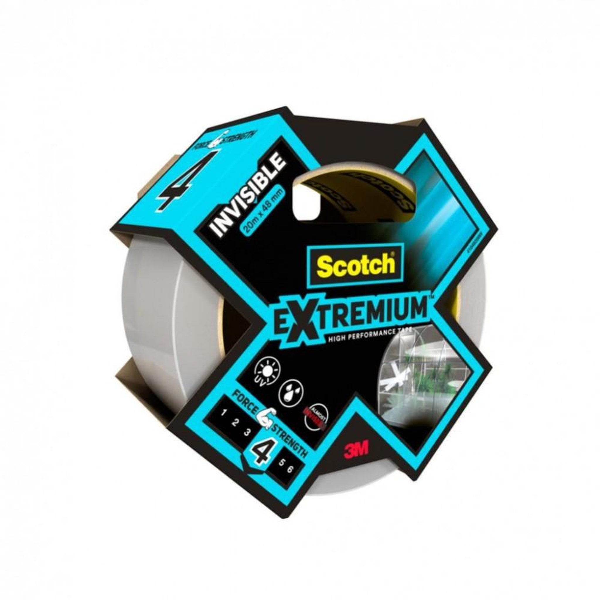 CENTRALE BRICO Adhésif de réparation SCOTCH Invisible extremium, une face L.20 m x l.48 mm tran