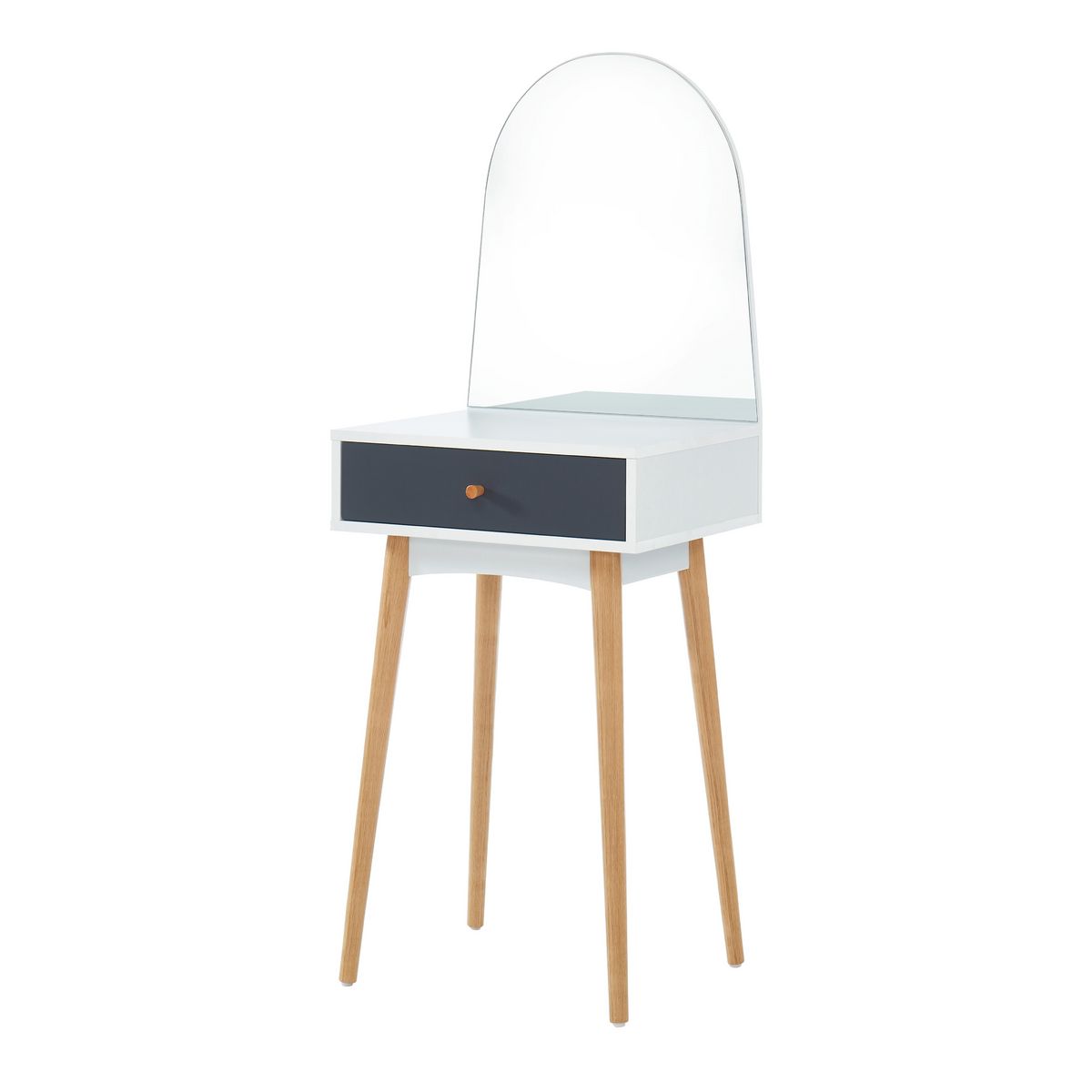 Coiffeuse avec miroir et grand tiroir L 50cm MARIE