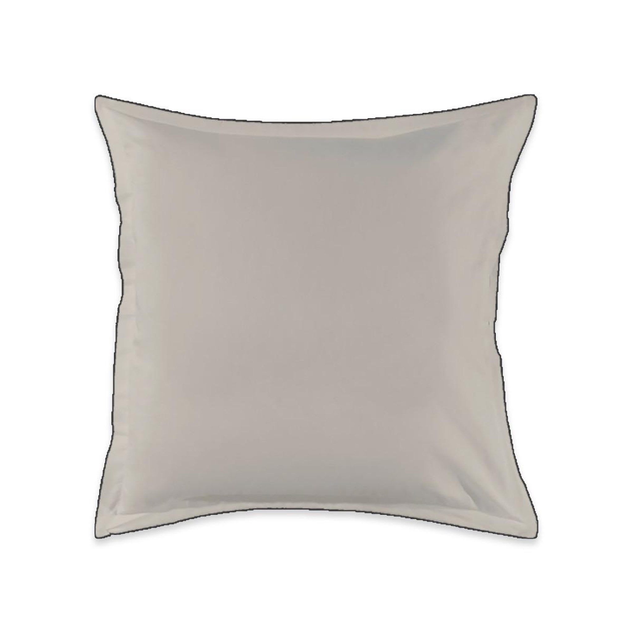 Voir la diapositive 4 : FUTURE HOME Lot de 2 taies d'oreiller unies en coton finition bourdon