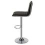 Voir la diapositive 3 : tectake Lot de 2 tabourets de bar Rembourré avec un dossier Hauteur d'assise 60 - 81 cm