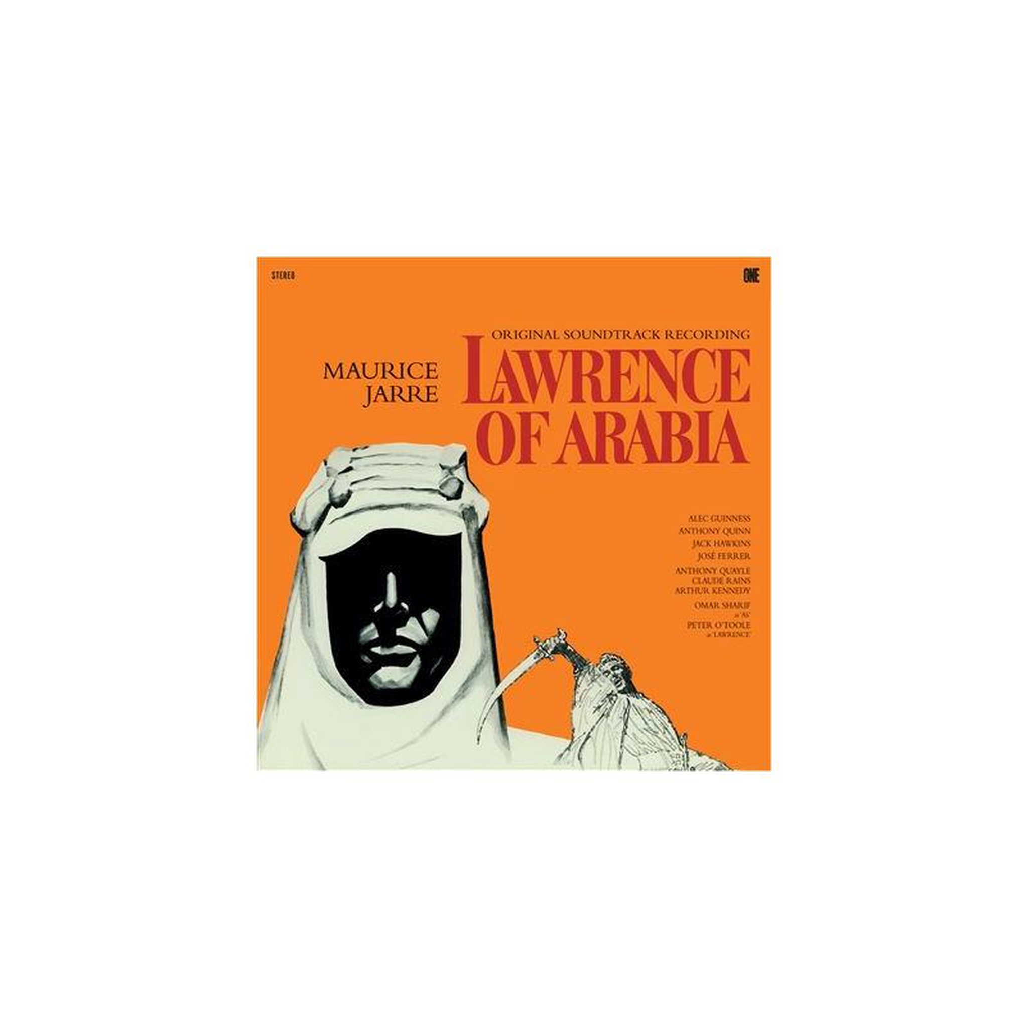 Vinyle lawrence of arabia original soundtrack recording par maurice jarre, texte de série dei