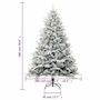 Voir la diapositive 6 : VIDAXL Sapin de Noël artificiel a flocons de neige Vert 180 cm PVC/PE