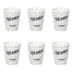 Paris Prix Lot de 6 Tasses à Café  Brooklyn  7cl Blanc