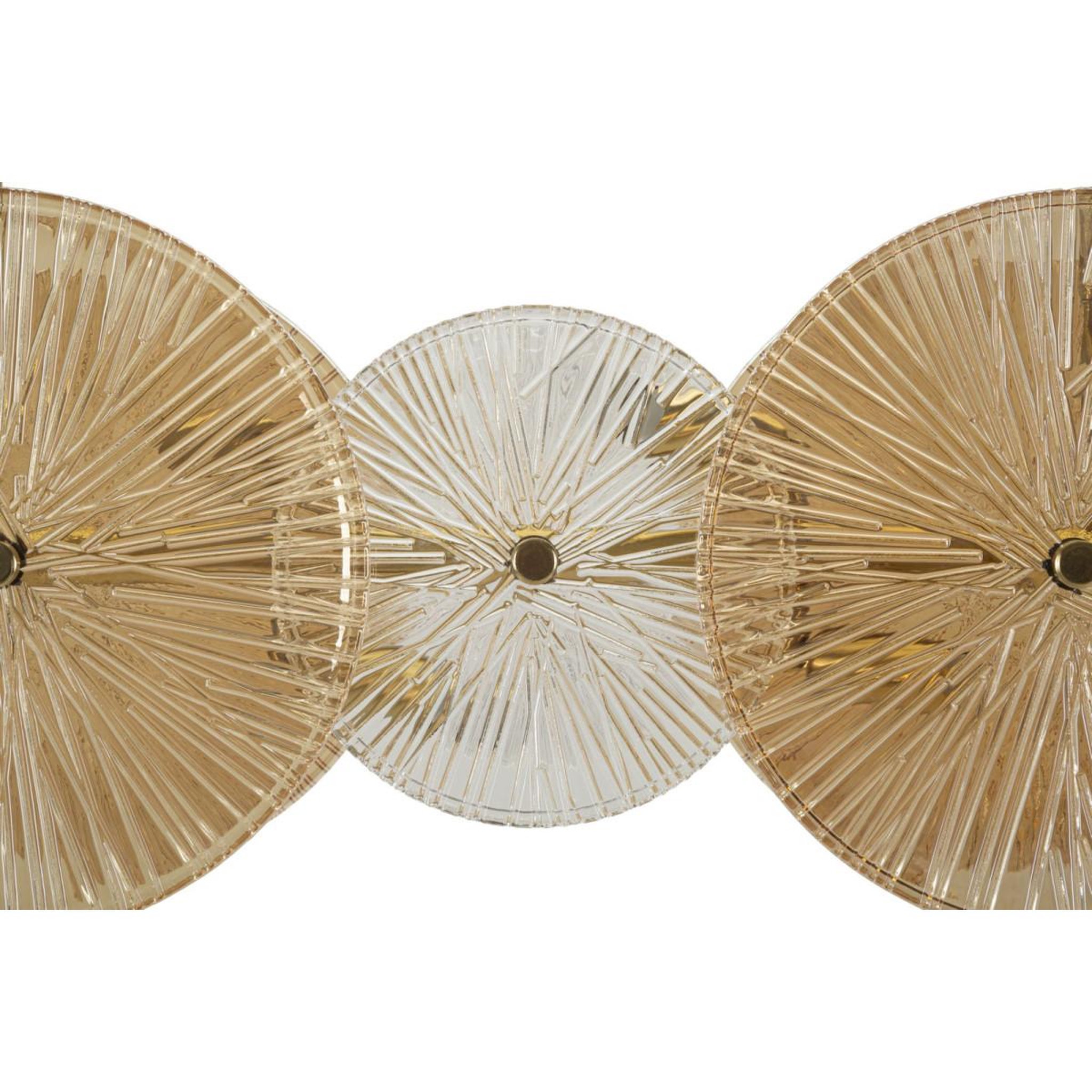 Voir la diapositive 2 : Paris Prix Suspension design en verre  osaka  100cm or & transparent