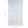 Voir la diapositive 6 : VIDAXL Rideau en macrame Bleu 140x240 cm Coton