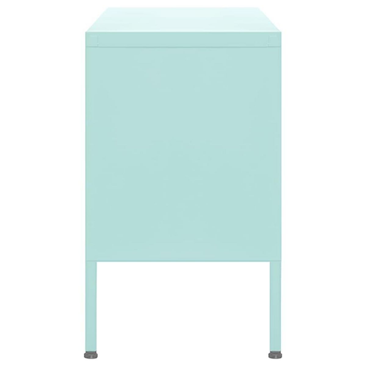 VIDAXL Meuble TV Vert menthe 105x35x50 cm Acier