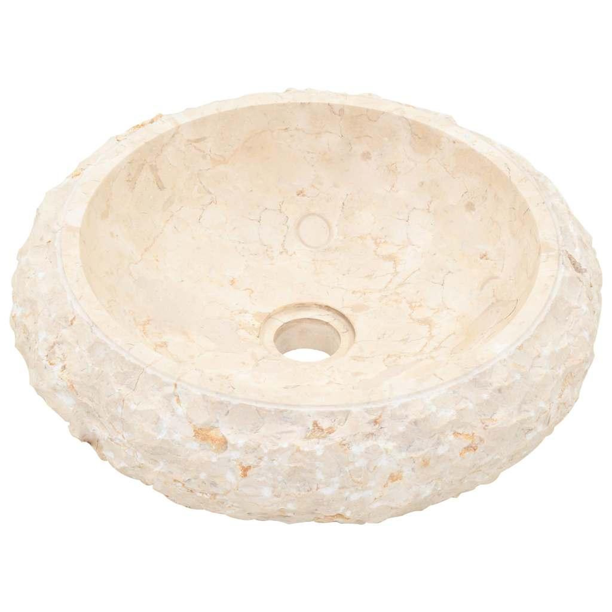 Voir la diapositive 4 : VIDAXL Evier 40 x 12 cm Marbre Creme