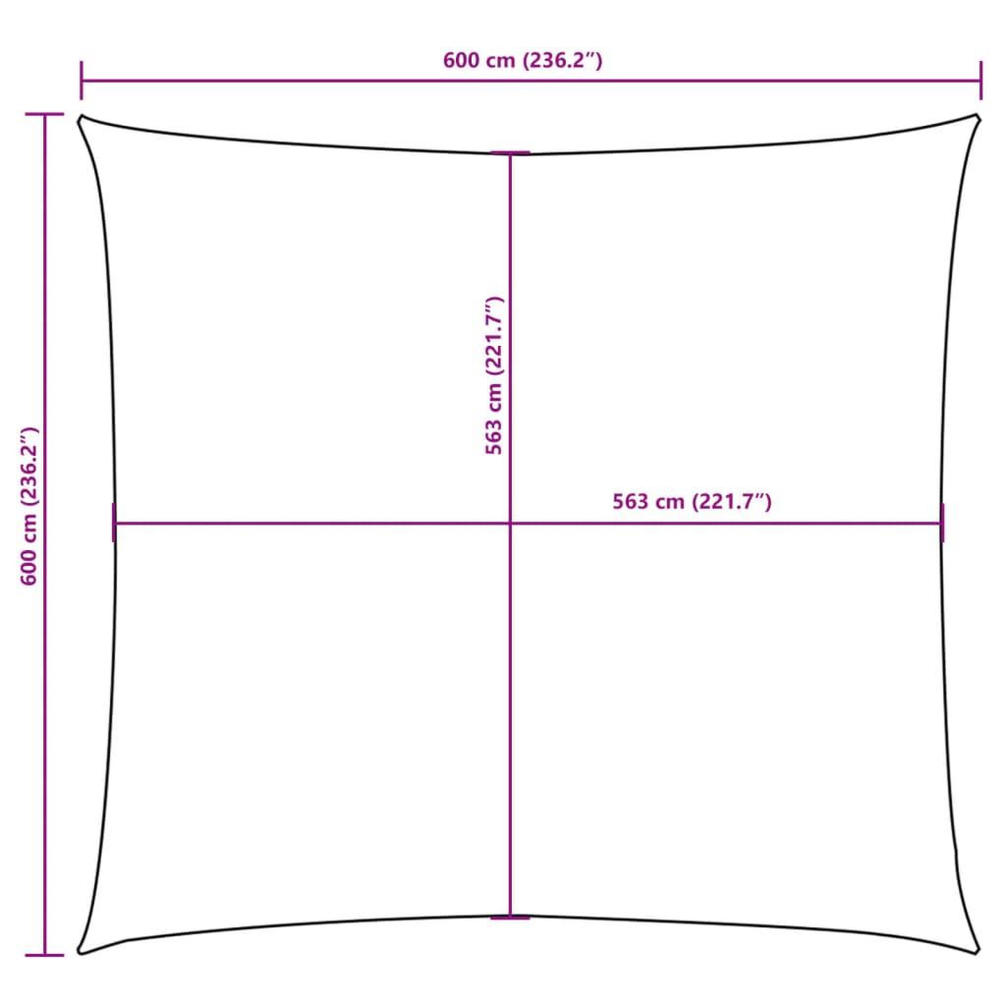 Voir la diapositive 6 : VIDAXL Voile de parasol tissu oxford carre 6x6 m terre cuite