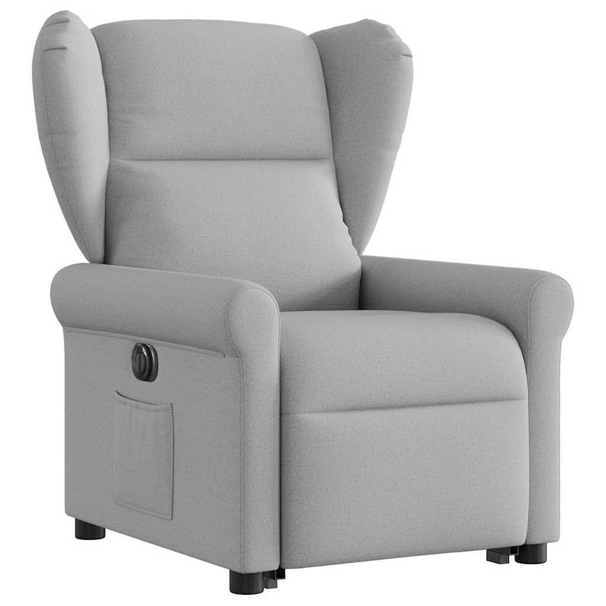 Voir la diapositive 3 : VIDAXL Fauteuil inclinable electrique gris nuage tissu
