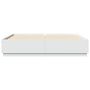 Voir la diapositive 5 : VIDAXL Cadre de lit avec LED sans matelas blanc 180x200 cm