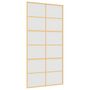 Voir la diapositive 2 : VIDAXL Porte coulissante dore 102,5x205 cm verre ESG depoli aluminium