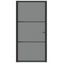 Voir la diapositive 3 : VIDAXL Porte interieure 102,5x201,5 cm Noir Verre ESG et aluminium