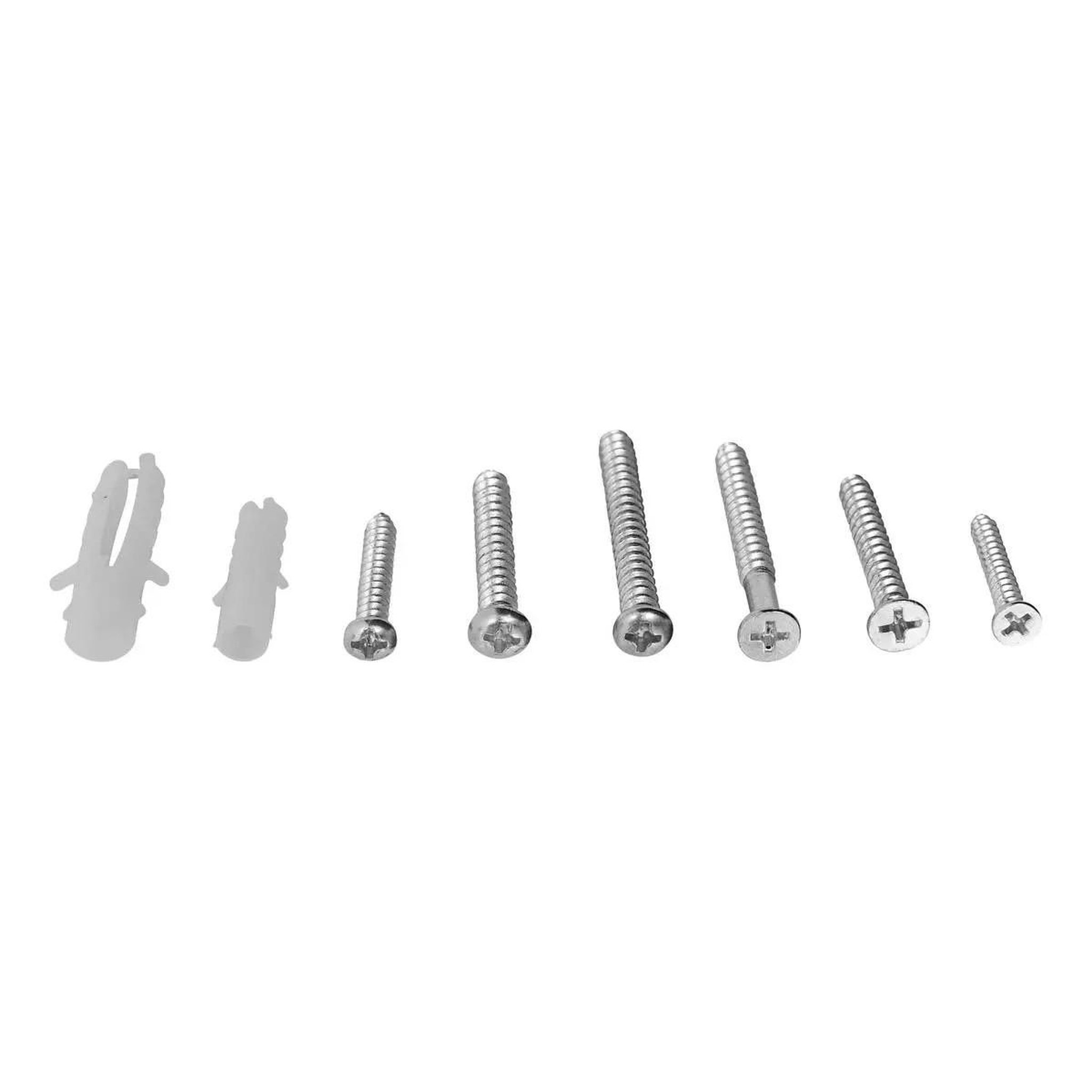 Voir la diapositive 2 : FIVE Boîte de chevilles & vis  100 pièces  14cm argent
