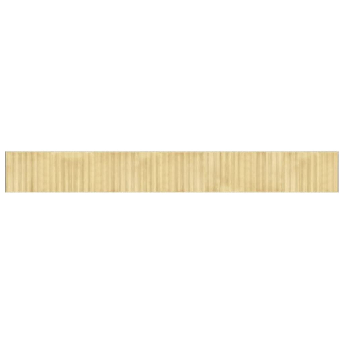 VIDAXL Tapis rectangulaire naturel clair 60x500 cm bambou