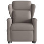 Voir la diapositive 5 : VIDAXL Fauteuil inclinable electrique taupe tissu
