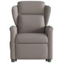 Voir la diapositive 5 : VIDAXL Fauteuil inclinable electrique taupe tissu