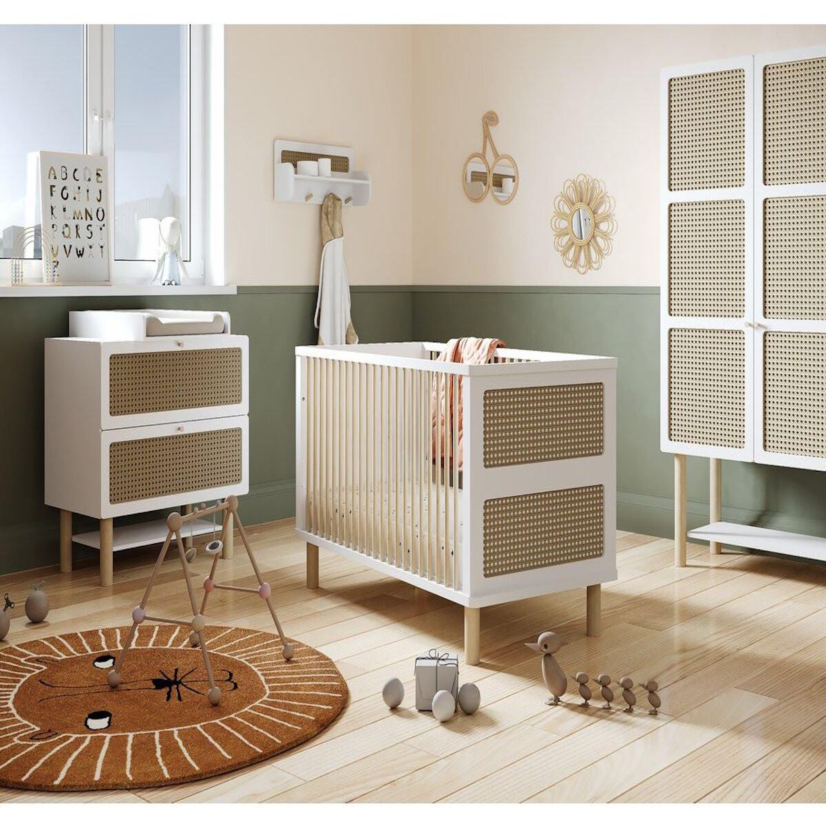 Habitat et Jardin Commode bois enfant   Ochna   - 2 tiroirs - Blanc