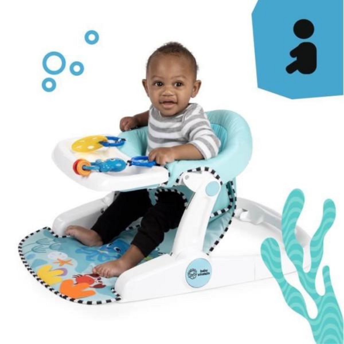 BABY EINSTEIN BABY EINSTEIN Siege bébé d'apprentissage -OPUS ET NEPTUNE- apporte support a bébé, 2positions de siege, tablette d'activité