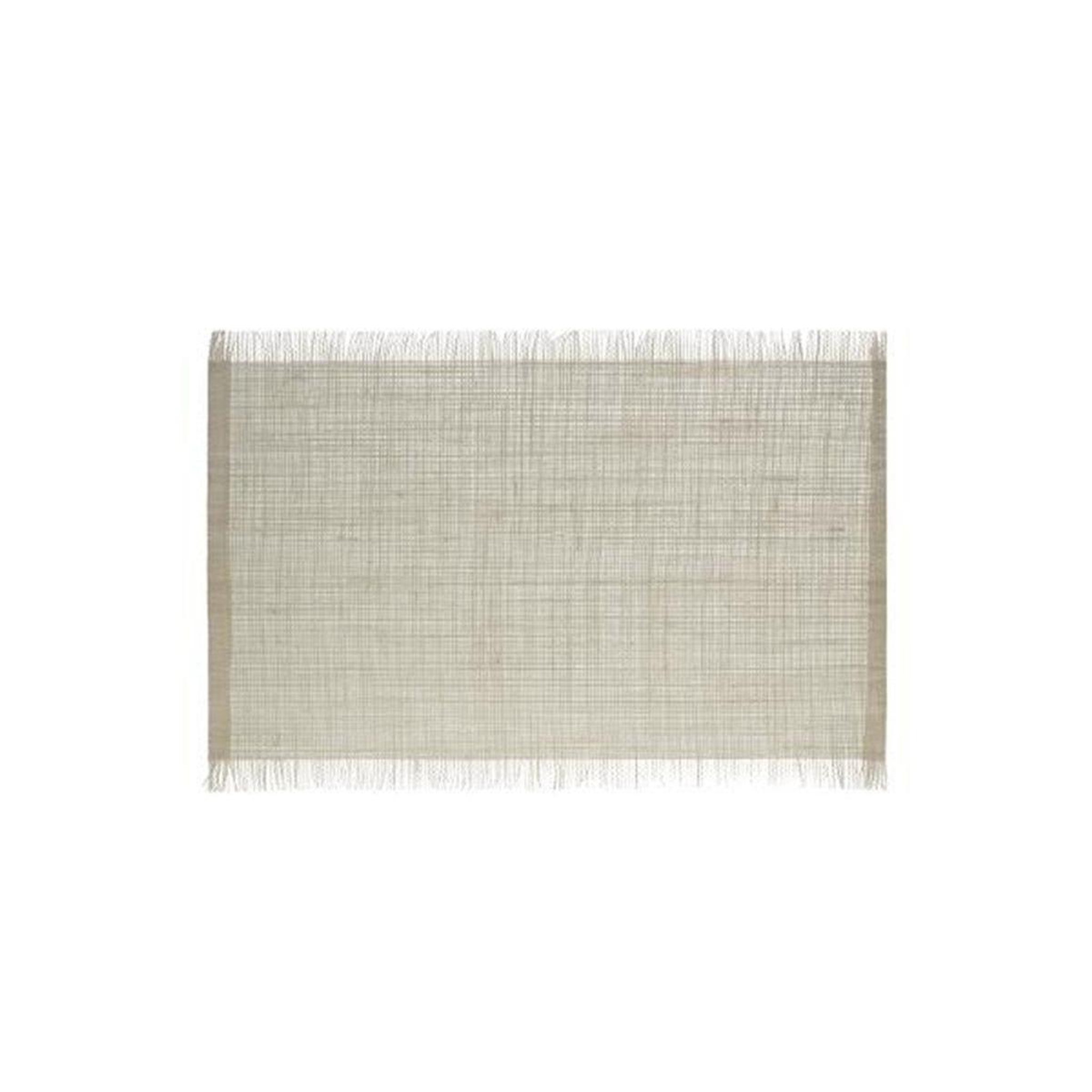 SECRET DE GOURMET Set de table en jute  frange  30x45cm beige