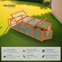 Voir la diapositive 2 : tectake Enclos pour rongeurs en bois marron
