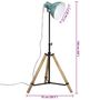 Voir la diapositive 6 : VIDAXL Lampadaire 25 W bleu delave 75x75x90-150 cm E27