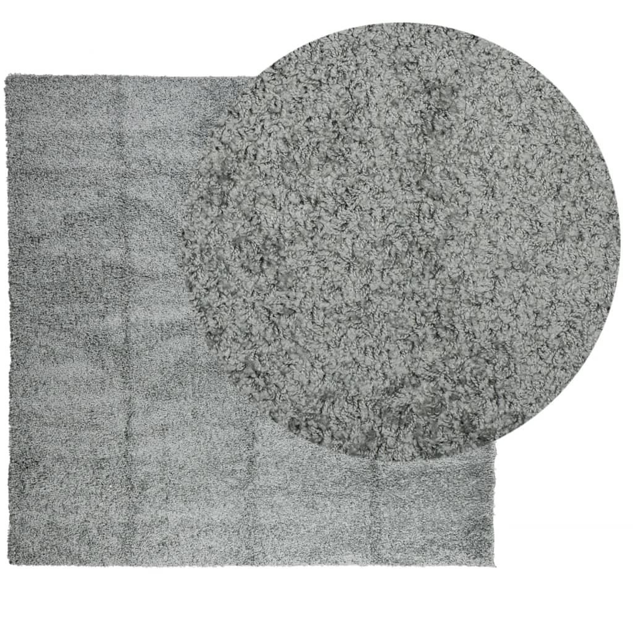 Voir la diapositive 3 : VIDAXL Tapis shaggy PAMPLONA poils longs moderne vert 160x160 cm