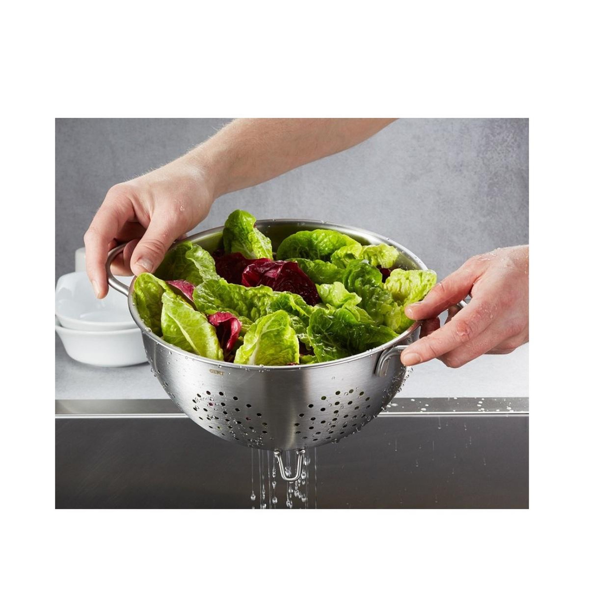Voir la diapositive 3 : GEFU Passoire acier 24cm - 28130