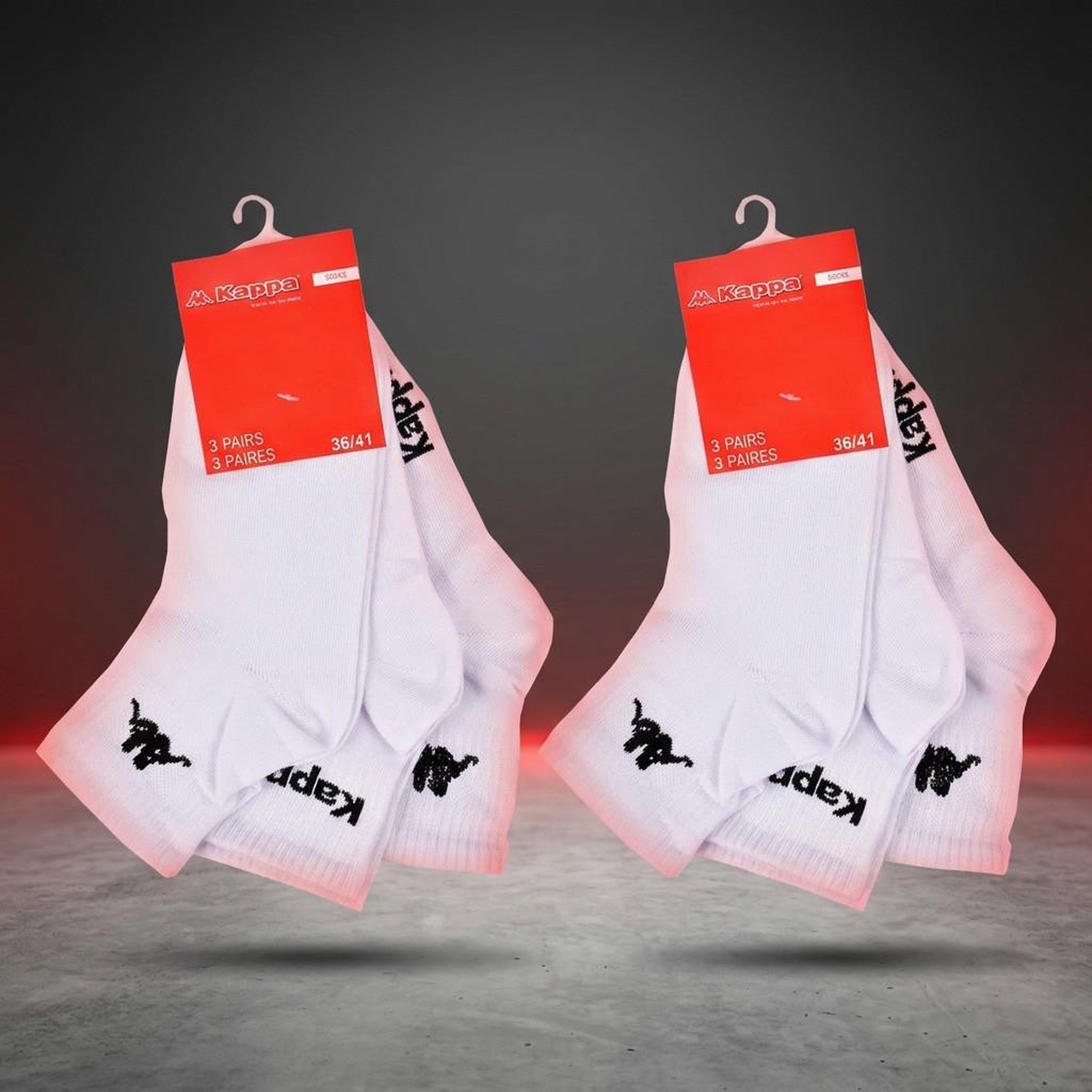 Voir la diapositive 4 : KAPPA Pack de Chaussettes Femme Quarter KAPPA (Lot de 6)