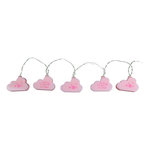 Hello Kids Guirlande lumineuse enfant Nuage - L. 165 cm. Coloris disponibles : Rose, Bleu