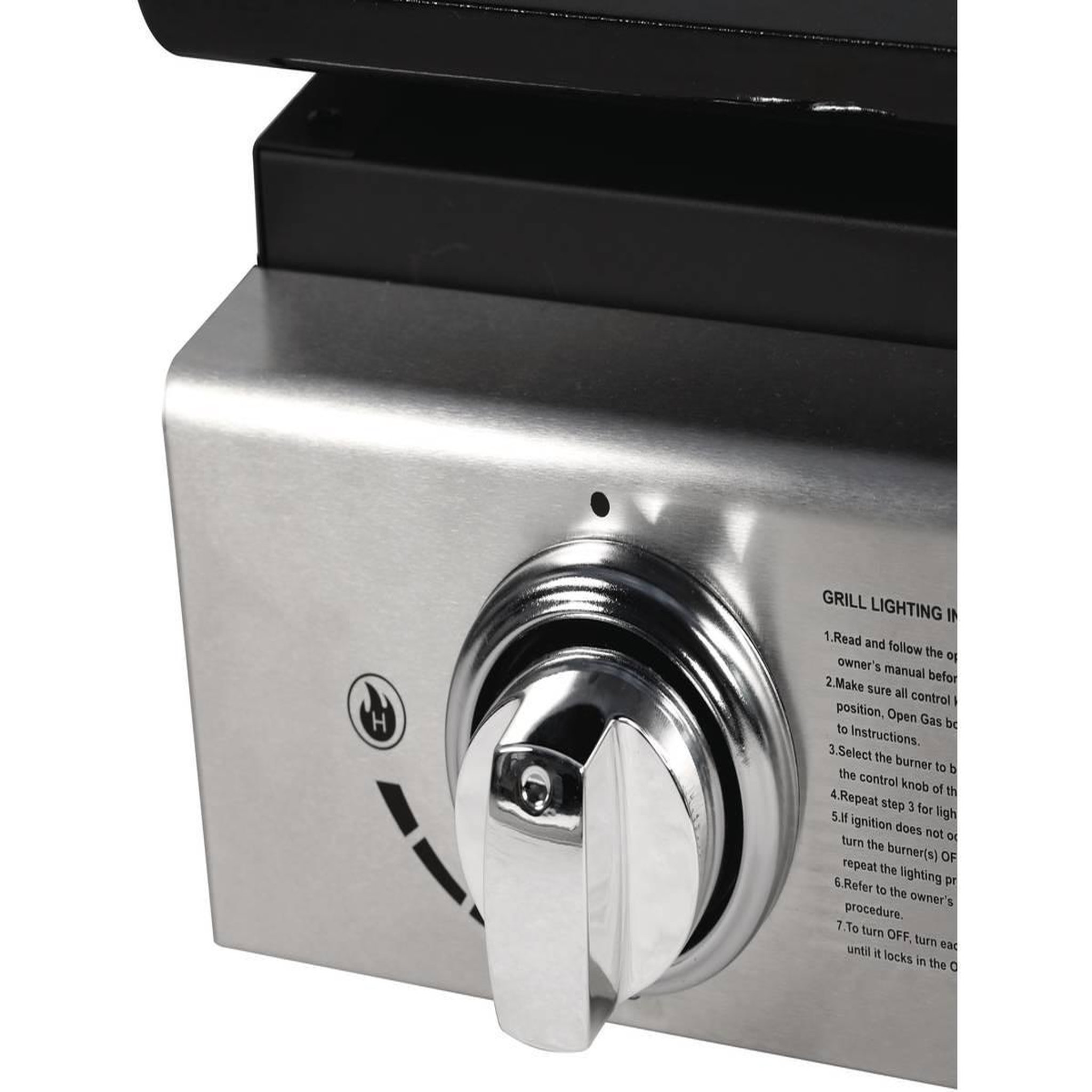 Voir la diapositive 4 : Habitat et Jardin Plancha  presto 3  - 3 brûleurs - 7.5kw - gris