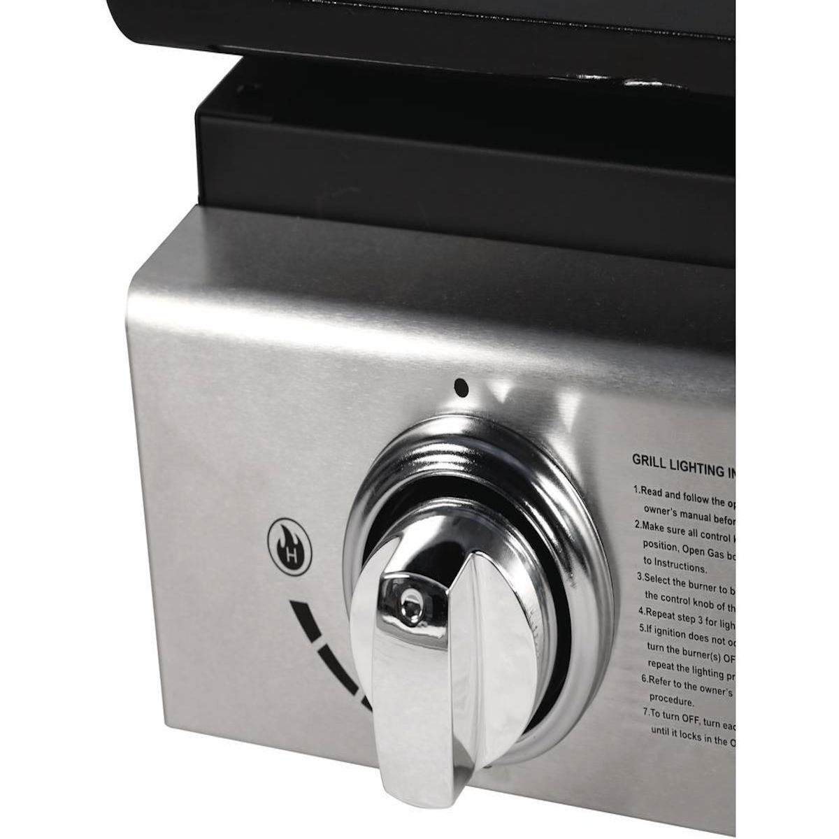 Habitat et Jardin Plancha  Presto 3  - 3 Brûleurs - 7.5kW - Gris