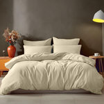 Sensei Maison Housse de couette en coton STUDIO. Coloris disponibles : Jaune, Vert, Beige, Blanc, Bleu, Marron, Rose, Gris