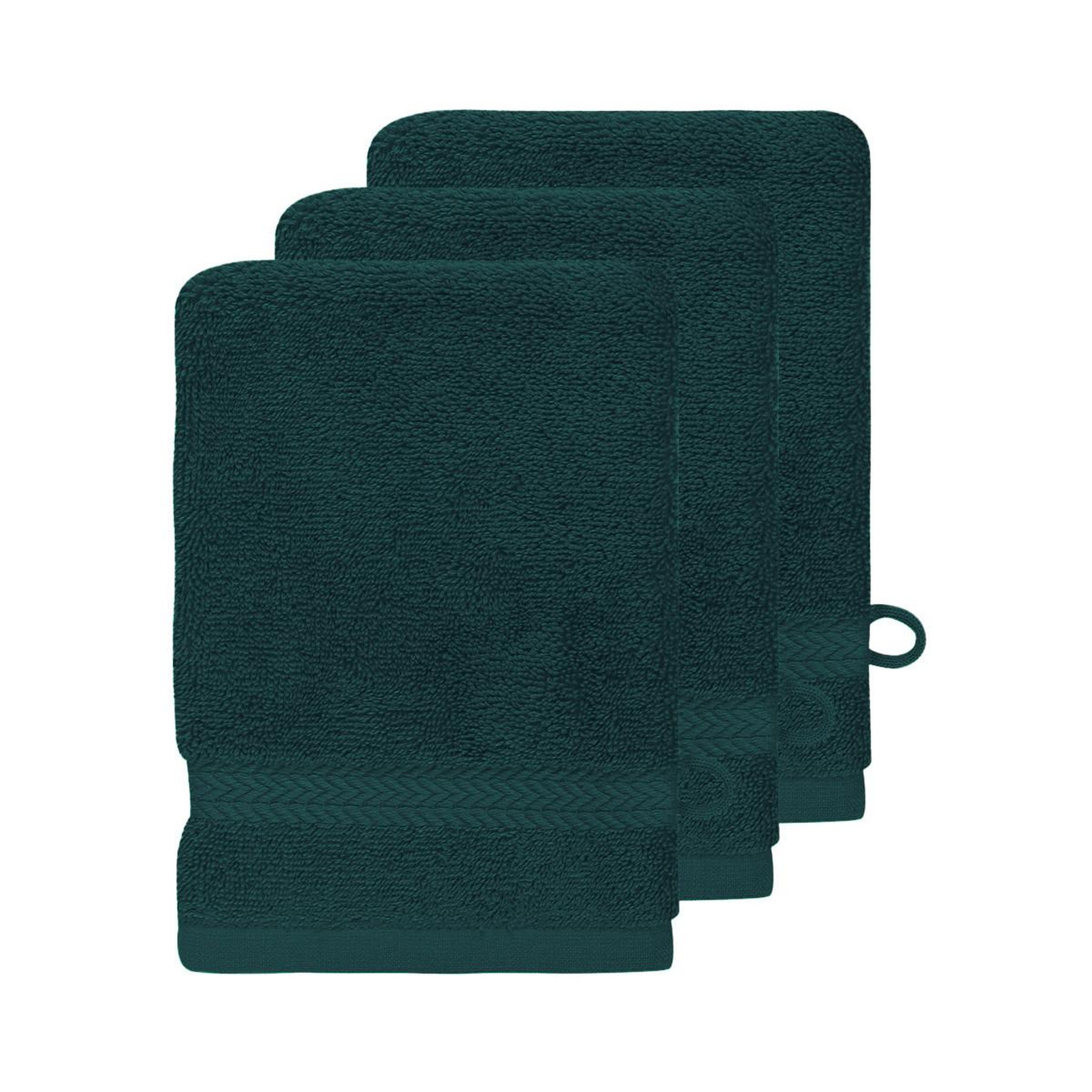 Voir la diapositive 1 : Sensei Maison Lot de 3 gants de toilette 550 g/m² LUXURY - 16x22 cm