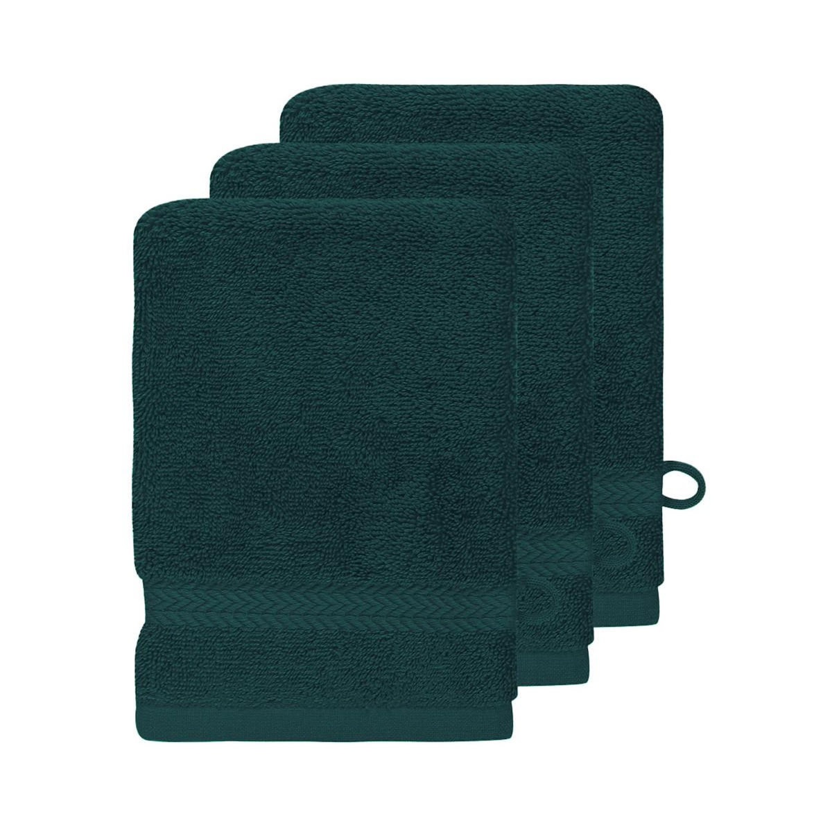 Sensei Maison Lot de 3 gants de toilette 550 g/m² LUXURY - 16x22 cm