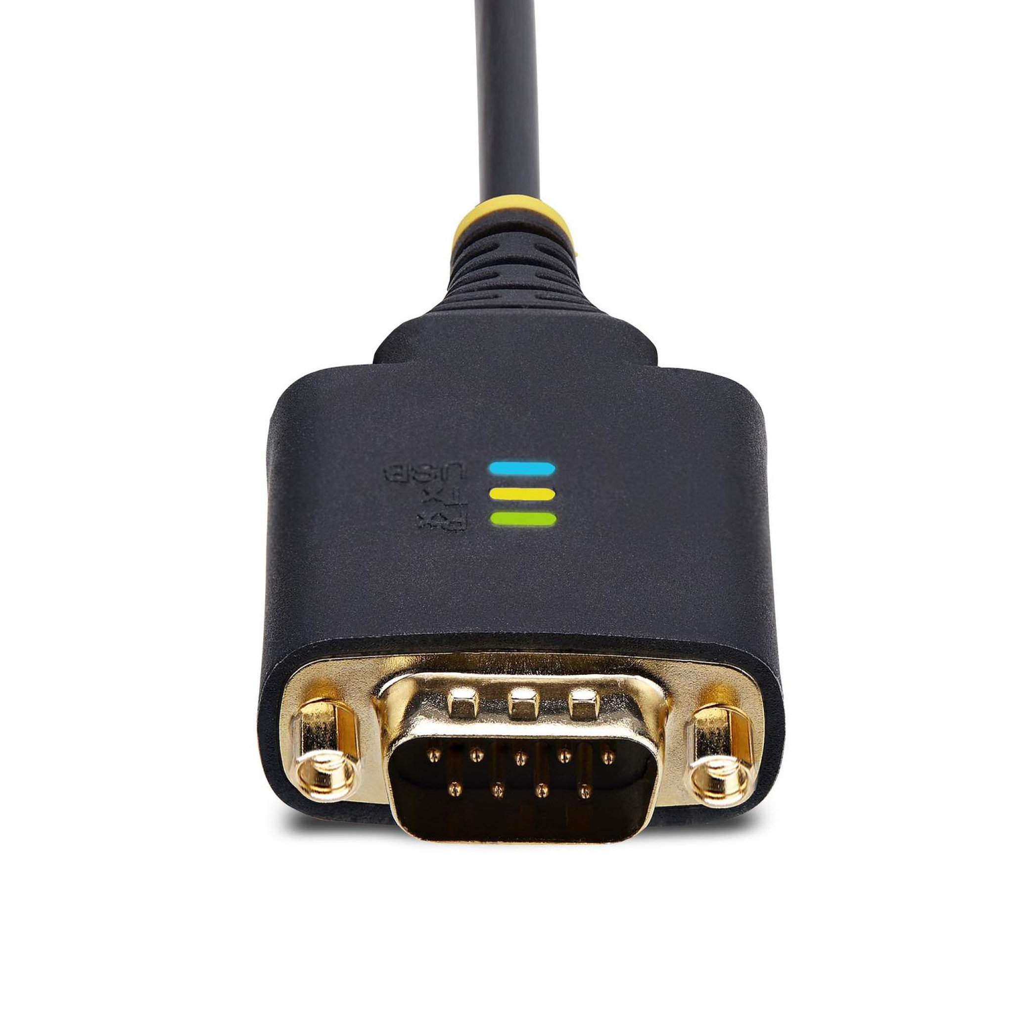 Voir la diapositive 3 : Startech Startech.com 2p6ffc-usb-serial changeur de genre de câble usb-a 2 x db-9 rs-232 noir, gris